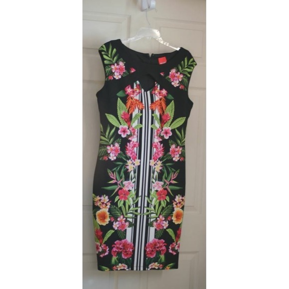Melrose Studio Dresses & Skirts - NEW‎ Melrose Keyhole Knee length Short Woman's Dress sz 14 Tropical Cruise Party